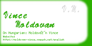 vince moldovan business card